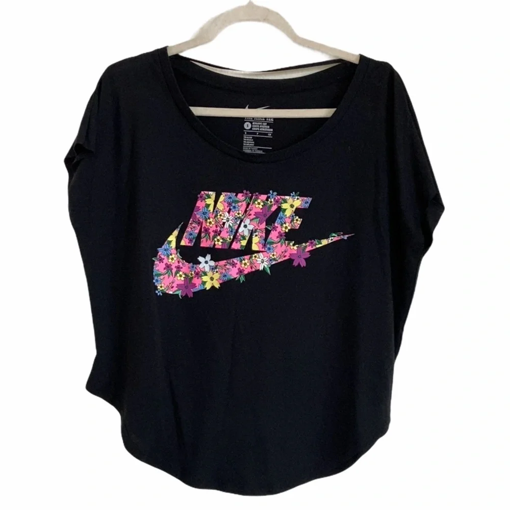 Nike Floral Logo Short Sleeve Tee Top